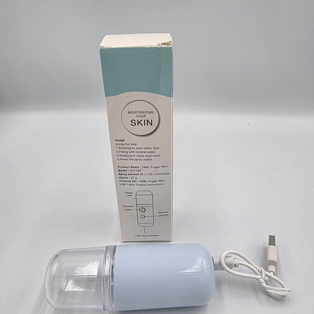 USB Nano Facial Mister Handy Cool Mist Spray Machine Face Hydration Sprayer - Picture 5 of 6